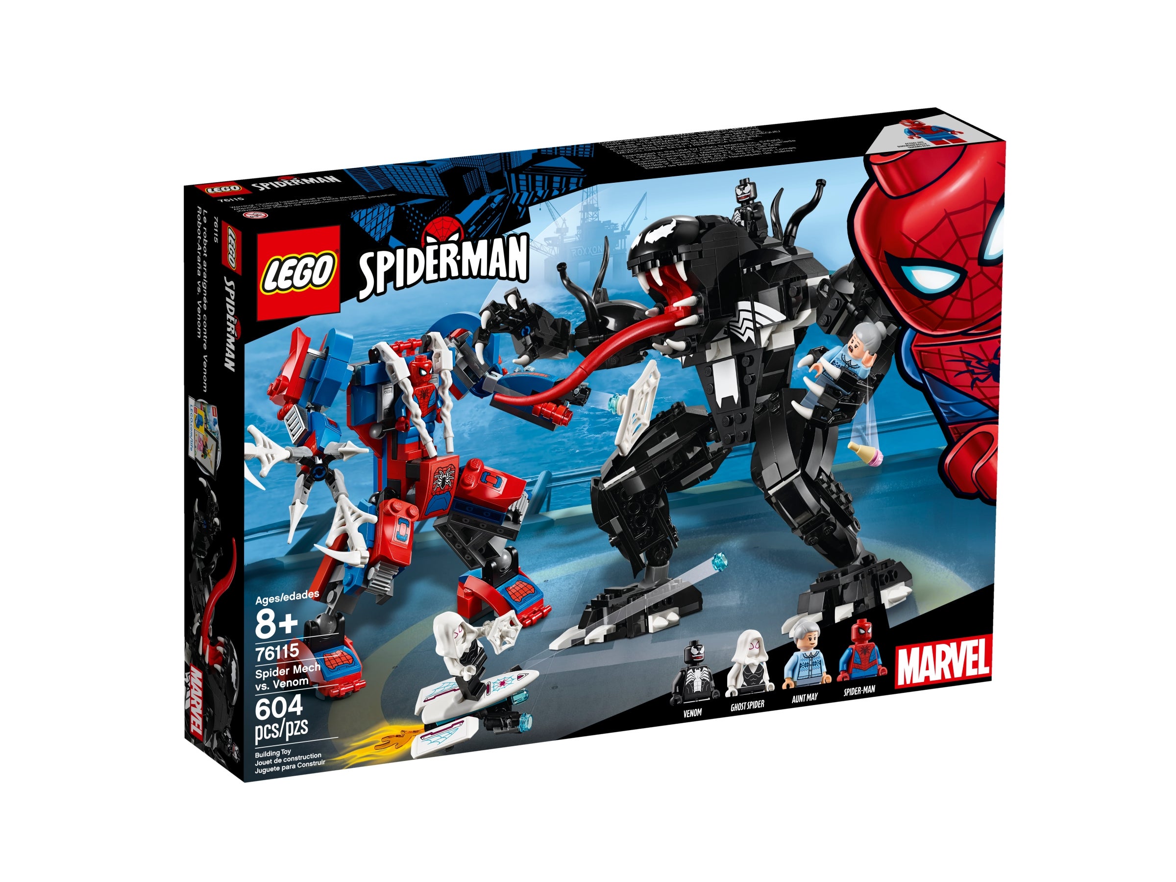 LEGO Super Heroes Spiderman Minifigure Set 76115 Spider-man with Web Blasts